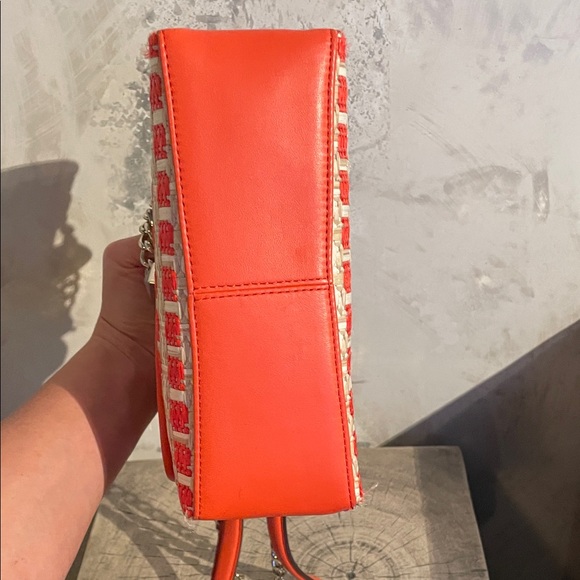 Kate Spade Red and Cream Checkered Shoulder Bag - Picture 9 of 10